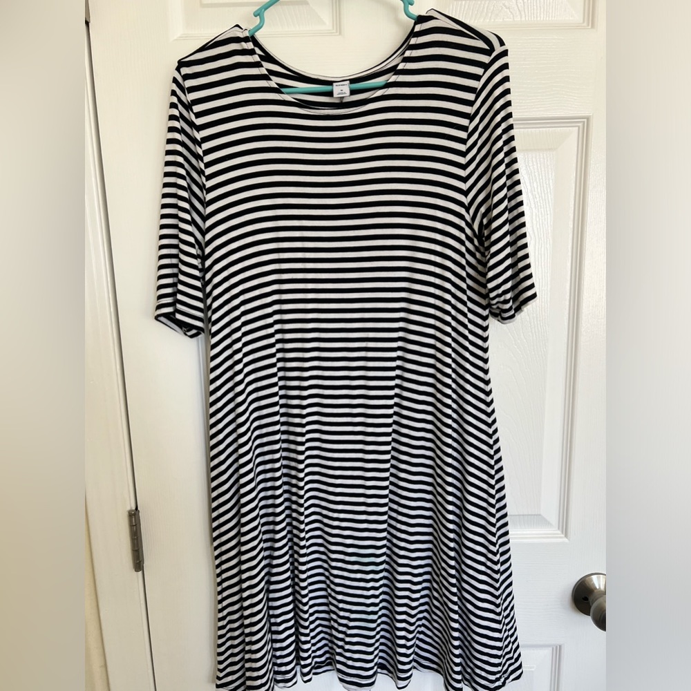 Striped Tshirt/ Swing Dress